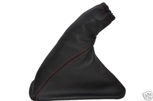 FITS HOLDEN VECTRA  LEATHER HANDBRAKE GAITER RED STITCH CUSTOM NEW MADE IN UK