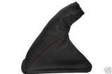 FITS HOLDEN VECTRA  LEATHER HANDBRAKE GAITER RED STITCH CUSTOM NEW MADE IN UK