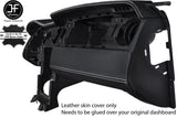 WHITE STITCH DASH DASHBOARD REAL LEATHER COVER FITS FORD MUSTANG 2005-2009