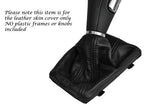 BLACK STITCH FITS AUDI A5 2007-2011 AUTO AUTOMATIC LEATHER GEAR GAITER ONLY