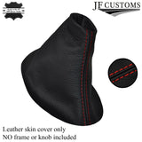 RED STITCHING MANUAL LEATHER GEAR GAITER FOR CITROEN DISPATCH 2007-2014