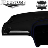 BLUE STITCH TOP-GRAIN LEATHER DASH DASHBOARD COVER FITS AUDI A4 B8 2008-2015