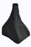 FITS FORD FIESTA MK2 MK3 GEAR GAITER LEATHER white stitch CUSTOM NEW MADE IN UK