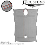 RED STITCH L GREY LUXE- SUEDE ROOF HEADLINER COVER FOR ROVER 75 1999-2005