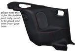 RED STITCH 2X REAR DOOR CARDS LEATHER COVERS FITS MITSUBISHI GTO 3000GT 92-99