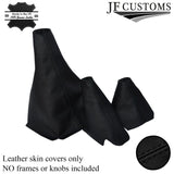BLACK STITCHING LEATHER GEAR HI LOW HANDBRAKE FOR LAND ROVER DISCOVERY MK1 MK2