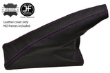 PURPLE STITCH LEATHER HANDBRAKE GAITER FITS VW T4 TRANSPORTER CARAVELLE 90-03