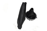 white stitch FITS BMW MINI COOPER S ONE AUTOMATIC 01-2011 GEAR HANDBRAKE GAITERS