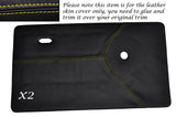 YELLOW STITCH 2X FRONT DOOR CARDS LEATHER SKIN COVERS FITS MINI CLASSIC COOPER