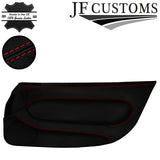 D RED STITCH ITALIAN LEATHER 2XFULL FRONT DOOR COVERS FITS MAZDA RX7 FD3S 92-02