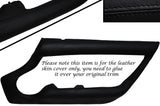 BLACK STITCHING 2X OUTER DOOR CARD TRIM LEATHER SKIN COVERS FITS TVR CHIMERA