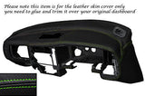 GREEN STITCH DASH DASHBOARD LEATHER SKIN COVER FITS MITSUBISHI L200 K74 98-06