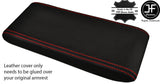 RED  STITCHING REAL LEATHER ARMREST LID COVER FITS PORSCHE 924 944 968 83-85