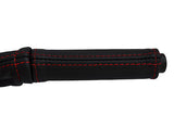 red stitch FITS MG MGB GT HANDBRAKE HANDLE  LEATHER COVER ONLY CUSTOM NEW