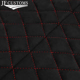 DSG2 D RED STITCH D GREY SUEDE HEADLINER COVER FOR HONDA CIVIC TYPE R 01-05 3DR