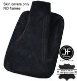BLACK STITCHING REAL SUEDE MANUAL GEAR GAITER FITS TOYOTA MR2 MK2 1989-2000
