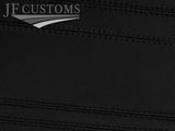 BLACK STITCH LEATHER 2X FRONT DOOR CARDS COVERS FOR FORD CORTINA MK3 COUPE 70-76