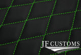 L GREEN DIAMOND STITCH VINYL 4XTAILORED FLOOR CARPET FOR VAUXHALL CORSA B 93-01
