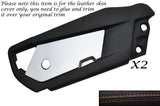ORANGE STITCH 2X OUTER DOOR SKIN COVERS FITS VAUXHALL OPEL VX220 SPEEDSTER 00-06