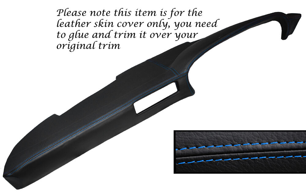 BLUE STITCH TOP DASH DASHBOARD LEATHER COVER FITS PORSCHE 911 930 & SC 75-84