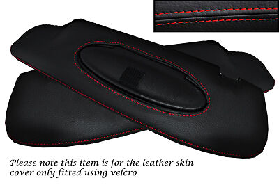 RED STITCH FITS PORSCHE 911 997 05-13 CARRERA 2X SUN VISORS LEATHER COVERS ONLY