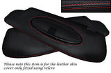 RED STITCH FITS PORSCHE 911 997 05-13 CARRERA 2X SUN VISORS LEATHER COVERS ONLY