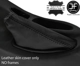 BLACK & BLACK STRIPE TOP GRAIN LEATHER HANDBRAKE GAITER FOR HYUNDAI COUPE 96-01