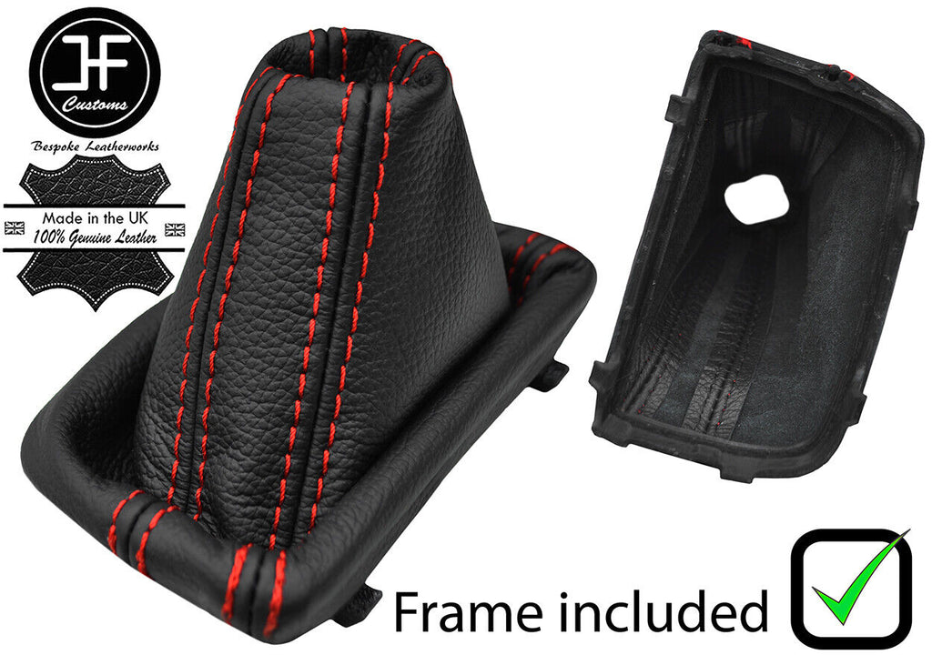 RED STITCH LEATHER S TRONIC AUTOMATIC GEAR + PLASTIC FRAME FOR AUDI Q3 11-18