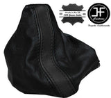 BLACK REAL LEATHER FITS VW VOLKSWAGEN EOS 2006-2015 GEAR GAITER CUSTOM NEW