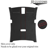 RED STITCH D GREY LUXE SUEDE HEADLINER COVER FOR VW PASSAT CC 09-17 5 DOOR