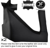 BLACK STITCH 2X REAR UPPER PANEL LEATHER COVER FITS RENAULT ALPINE GTA V6