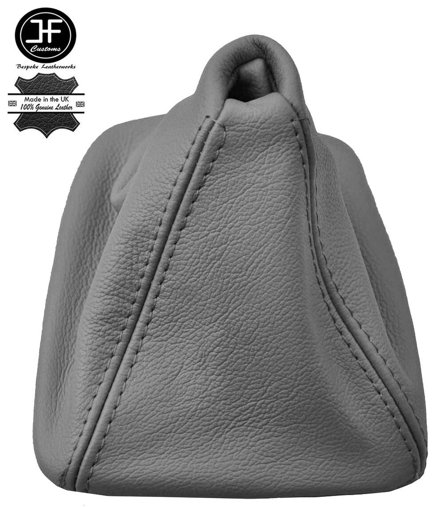 GREY REAL LEATHER MANUAL GEAR STICK GAITER FITS BMW 3 SERIES E36 E46 1991-2005