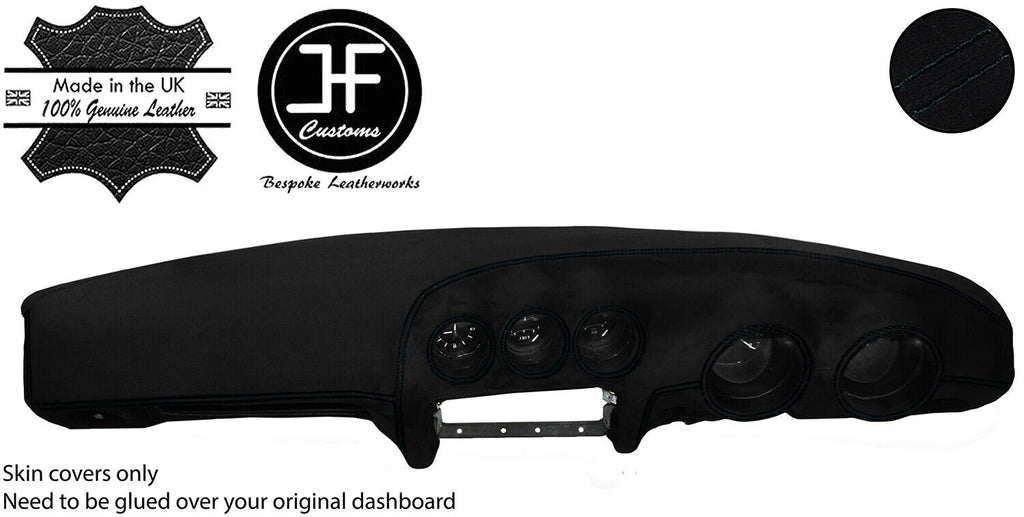 BLACK STITCHING DASH DASHBOARD LUXE SUEDE COVER FITS DATSUN 260Z 2+2 JF1