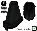 BLACK STITCH LEATHER MANUAL GEAR GAITER + FRAME FOR NISSAN MICRA K12 2006-2010
