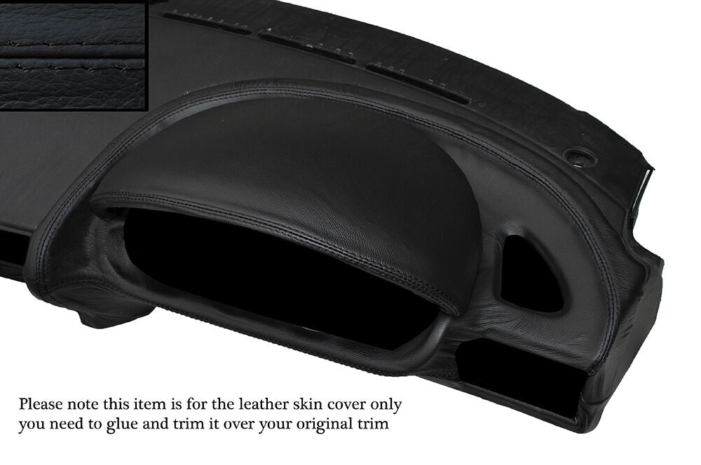 BLACK STITCH DRIVER SIDE SPEEDO DASH TRIM LEATHER SKIN COVER FITS BMW Z3 95-03