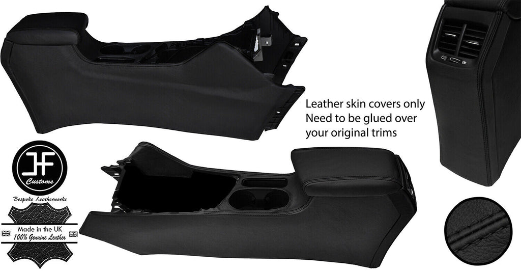 BLACK STITCH FULL CENTRE CONSOLE TUNNEL TRIM LEATHER COVERS FITS KIA NIRO 16-19