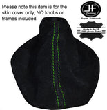 GREEN STITCHING  FITS VW VOLKSWAGEN GOLF Mk5 JETTA SUEDE GEAR STICK GAITER