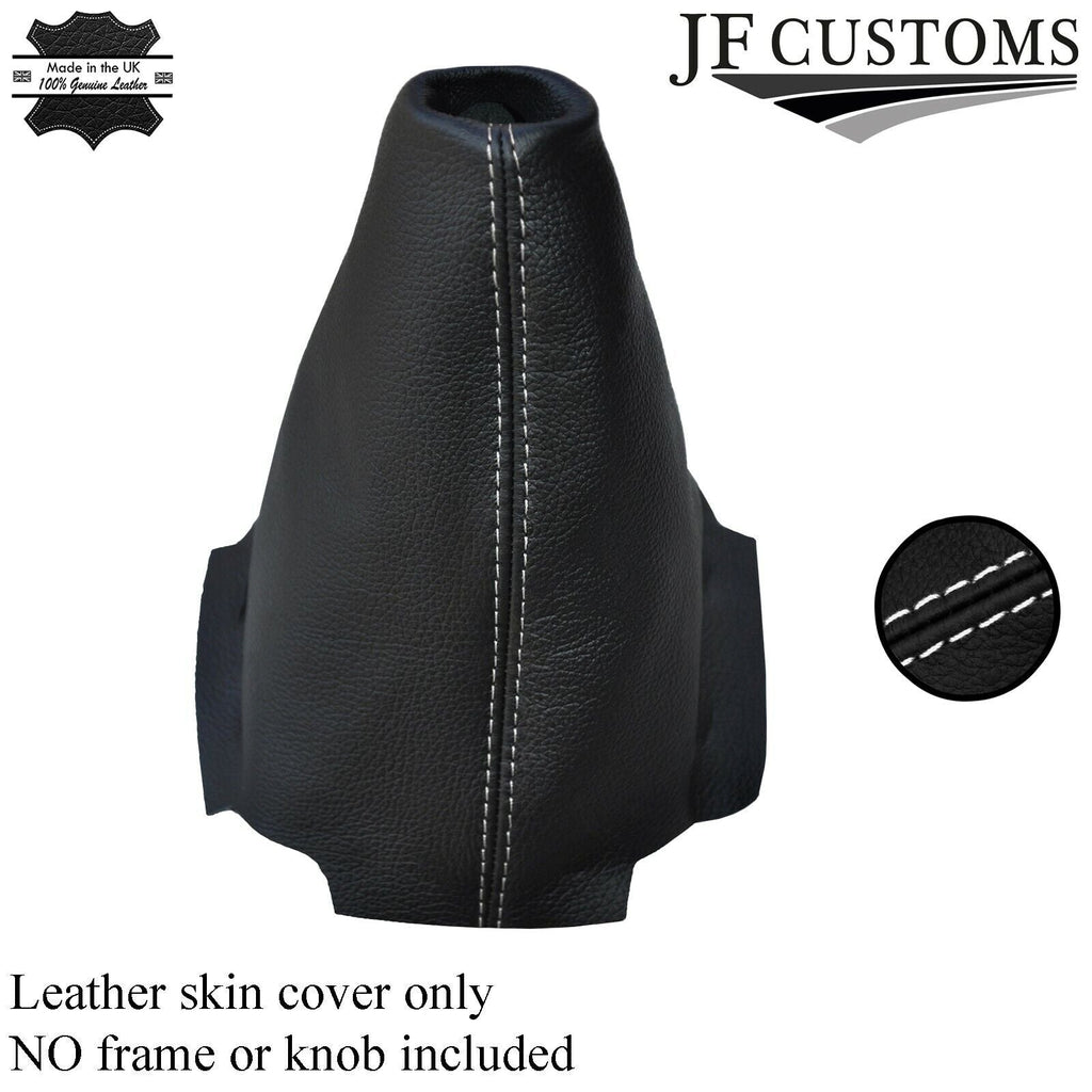 WHITE DOUBLE SITCH FITS MAZDA 6 2008-2012  LEATHER GEAR GAITER SHIFT BOOT