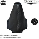 WHITE DOUBLE SITCH FITS MAZDA 6 2008-2012  LEATHER GEAR GAITER SHIFT BOOT