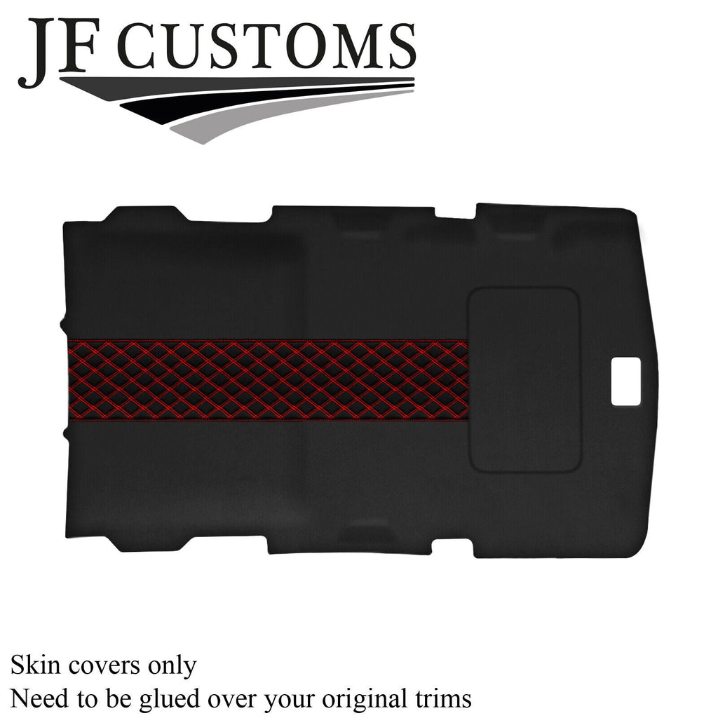 RED STITCH D GREY SUEDE SUNROOF HEADLINER COVER FITS HUMMER H2 02-09 STYLE 3