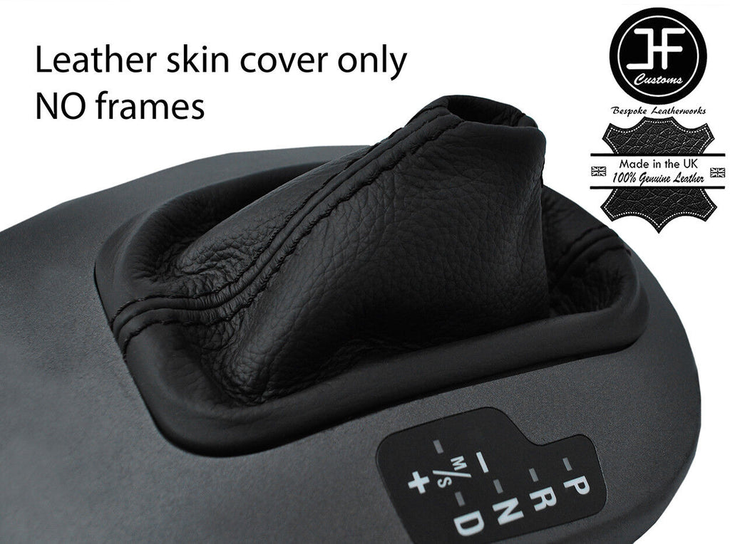 BLACK STITCH TOP GRAIN LEATHER AUTOMATIC GEAR GAITER FOR BMW Z4 E85 E86 02-08