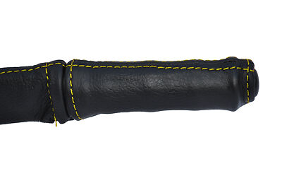 yellow stitch FITS TRIUMPH SPITFIRE 1962-1980 LEATHER HANDBRAKE HANDLE COVER