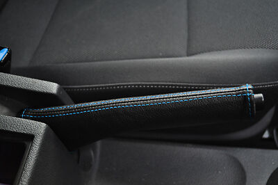 BLUE STITCHING FITS VW VOLKSWAGEN CADDY & CADDY MAXI 2011+HANDBRAKE GAITER