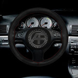FITS BMW 3 SERIES E90 E91 LUXURY LEATHER STEERING WHEEL COVER MADE IN THE UK
