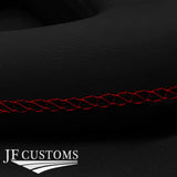 RED STITCH 2X ROLL OVER BAR LEATHER COVERS FITS MERCEDES SLK R171 04-11