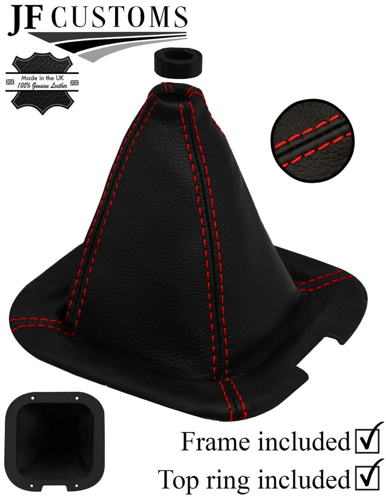 RED STITCH LEATHER GEAR+PLASTIC FRAME+TOP RING FITS FORD THUNDERBIRD 89-97