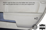 MAGNOLIA LEATHER 2X REAR DOOR ARMREST SKIN COVERS FITS RANGE ROVER VOGUE L322