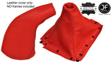 RED REAL LEATHER GEAR & HANDBRAKE GAITER FITS MAZDA MX5 MIATA EUNOS MK1 90-97