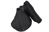 FITS ASTRA MK5 H GEAR HANDBRAKE GAITER LEATHER  WHITE STITCHING 2004-2009