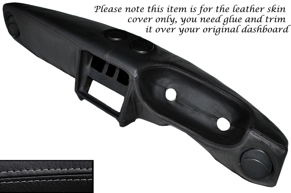 GREY STITCH DASH DASHBOARD LEATHER COVER FITS ALFA ROMEO SPIDER S2 S3 S4 105